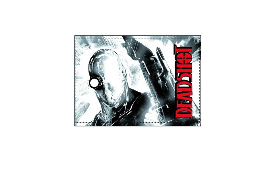 Deadshot Dye Sublimated Bi-Fold Wallet With Embossed Logo