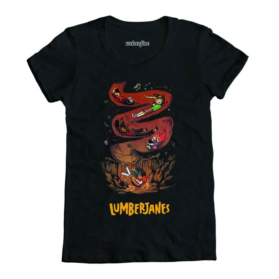 Lumberjanes Inside Me Black Womens T-Shirt Large