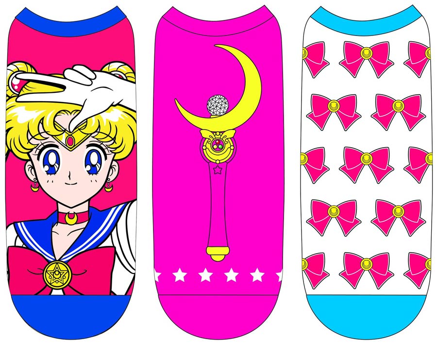Sailor Moon Low Cut Socks 3-Pack Set