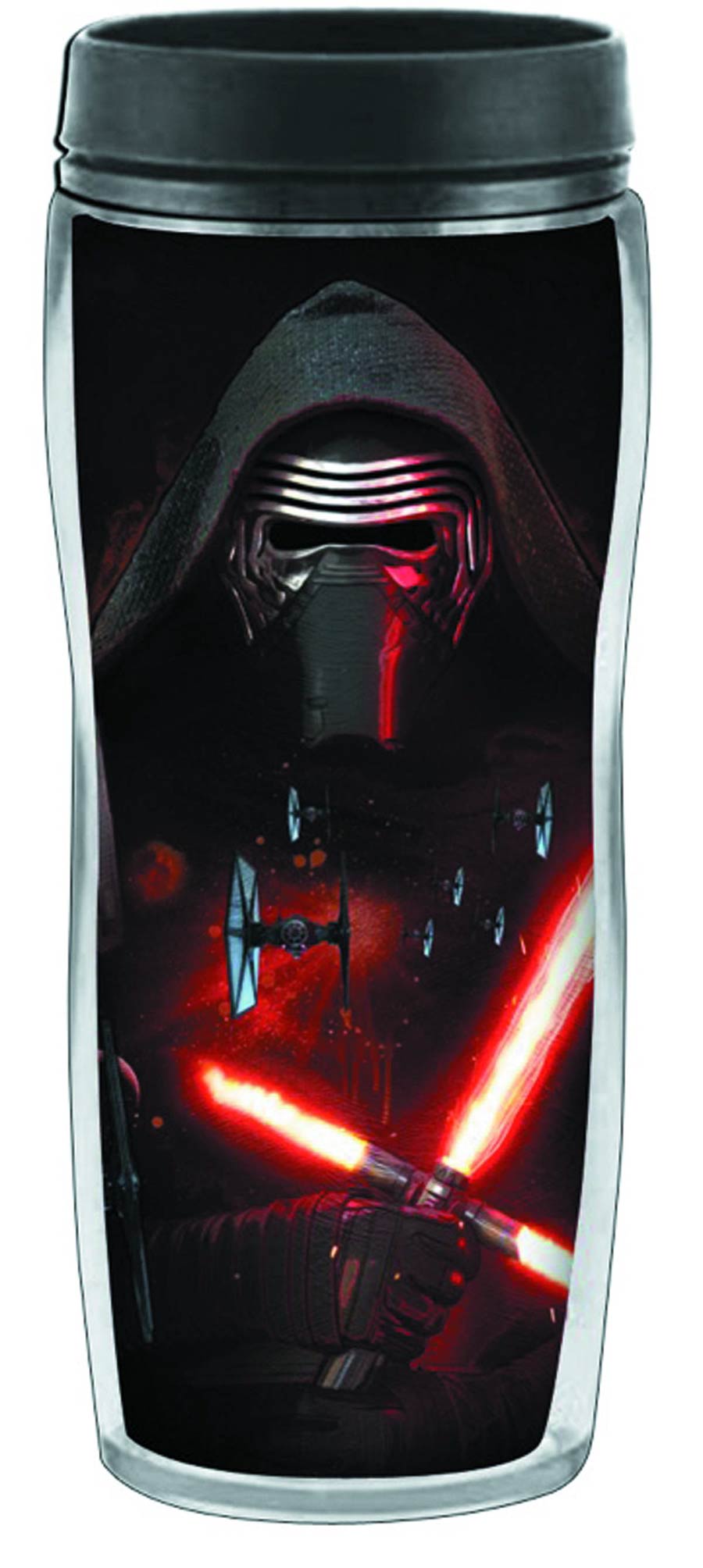 Star Wars Episode VII The Force Awakens 16-Ounce Curved Plastic Travel Mug - Kylo Ren Poster