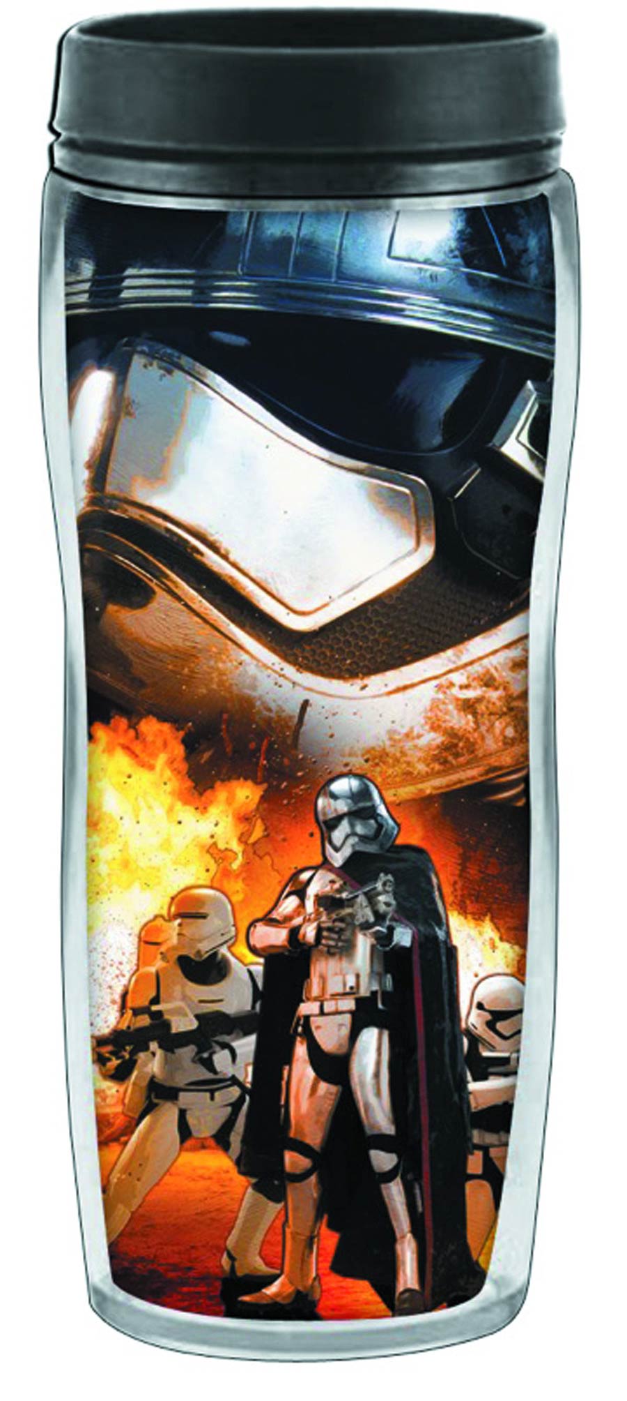 Star Wars Episode VII The Force Awakens 16-Ounce Curved Plastic Travel Mug - Villain Poster