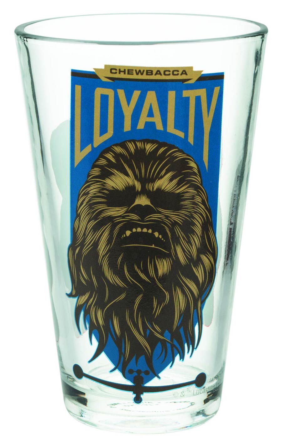 Star Wars Episode VII The Force Awakens 10-Ounce Glass - Millennium Falcon & Chewbacca