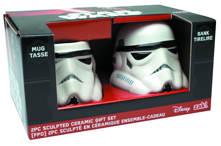 Star Wars Molded Bank And Mug 2-Pack Set - Stormtrooper
