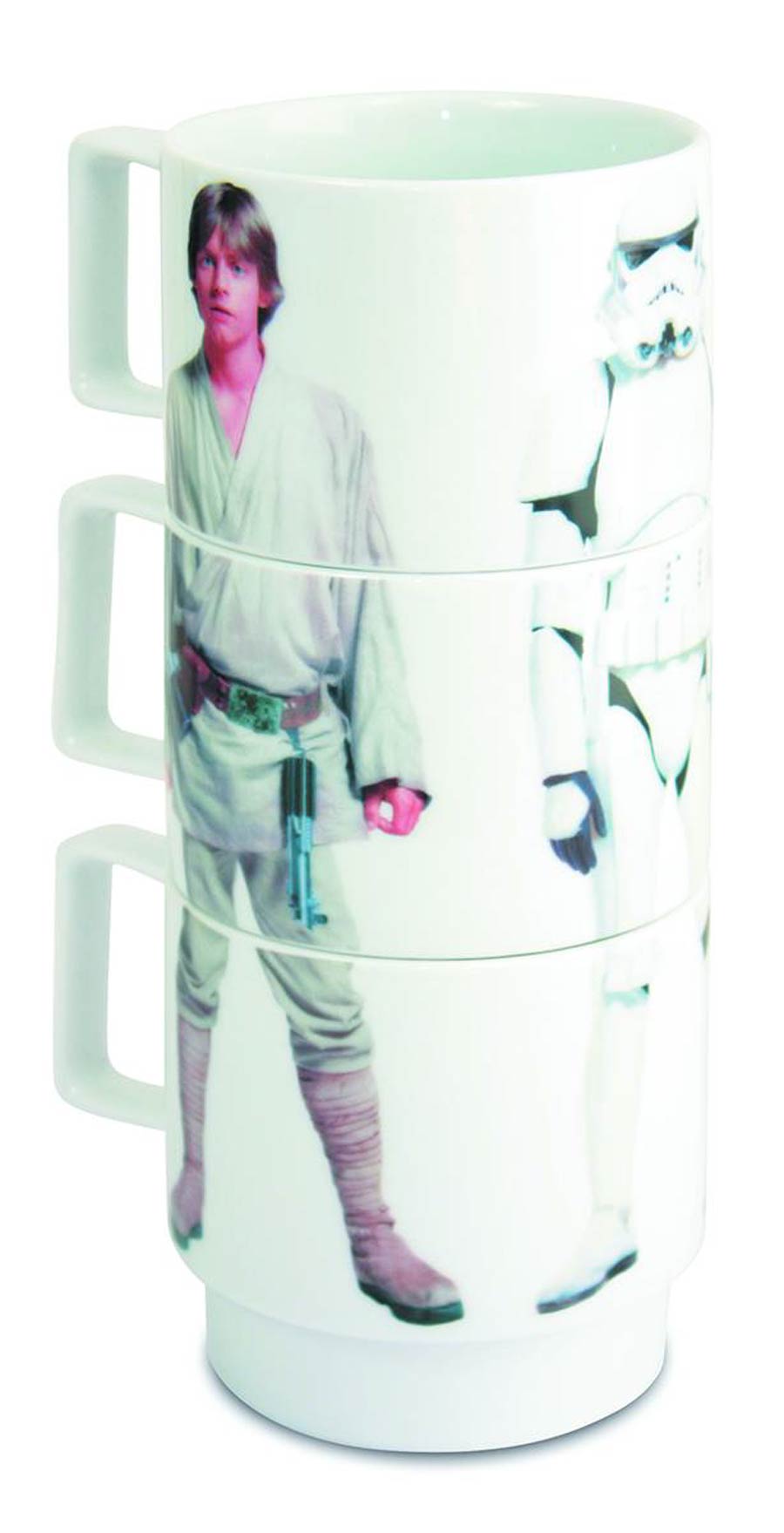 Star Wars Stacking Mug Set - Stormtrooper / Luke Skywaler / Han Solo