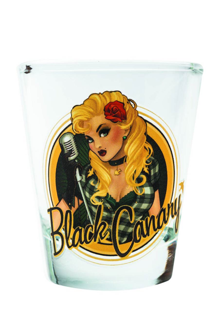 Toon Tumblers DC Bombshells Mini Glass - Black Canary