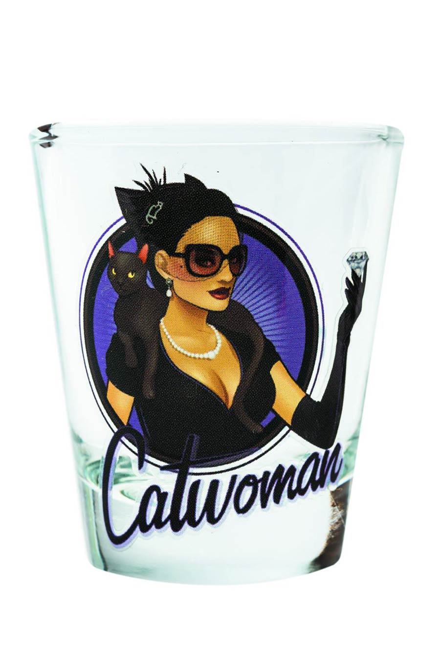 Toon Tumblers DC Bombshells Mini Glass - Catwoman