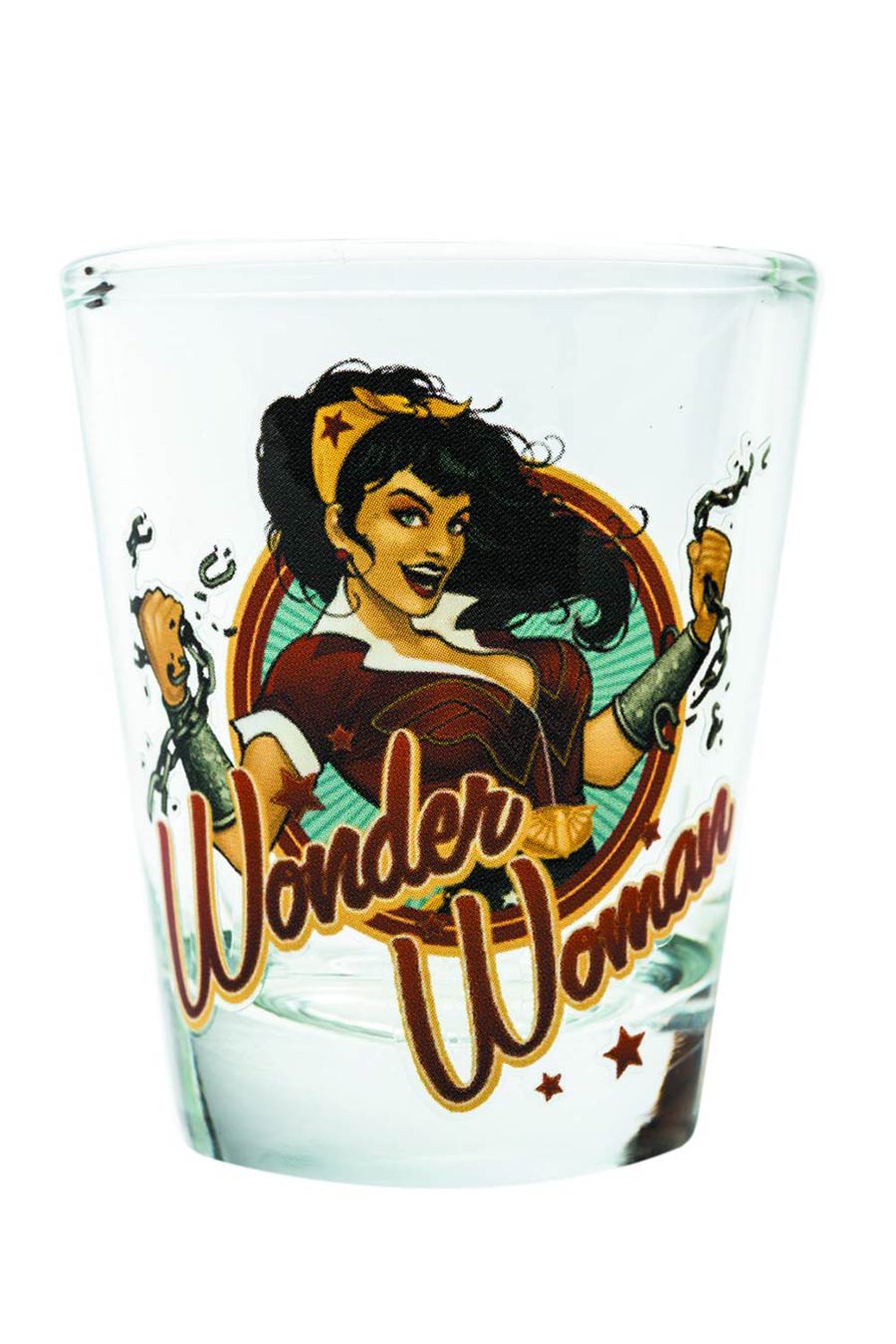 Toon Tumblers DC Bombshells Mini Glass - Wonder Woman