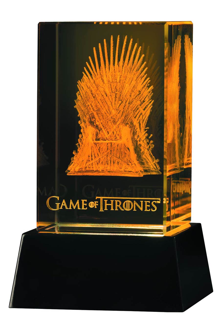 Game Of Throne 3D Crystal Iron Throne With Illumination Base