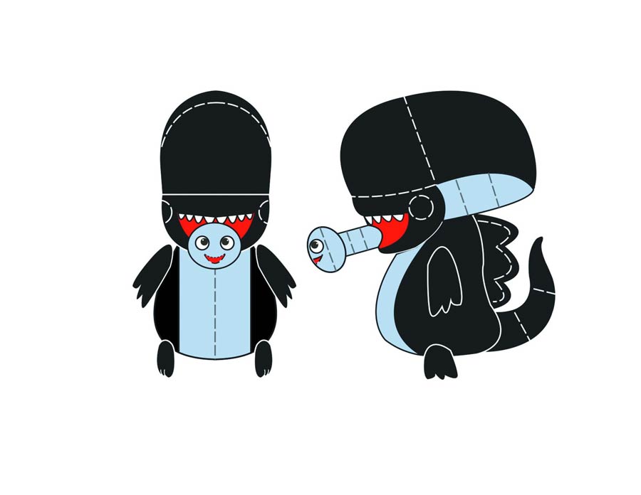 Aliens Xenomorph 7-Inch Phunny Plush