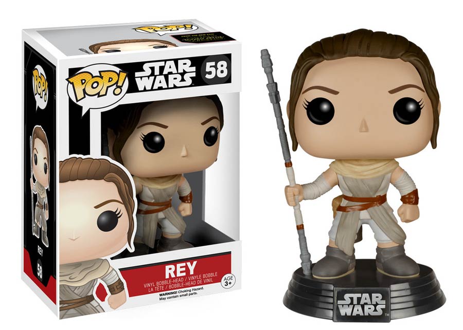 POP Star Wars 58 Star Wars Episode VII The Force Awakens Rey Vinyl Bobble Head