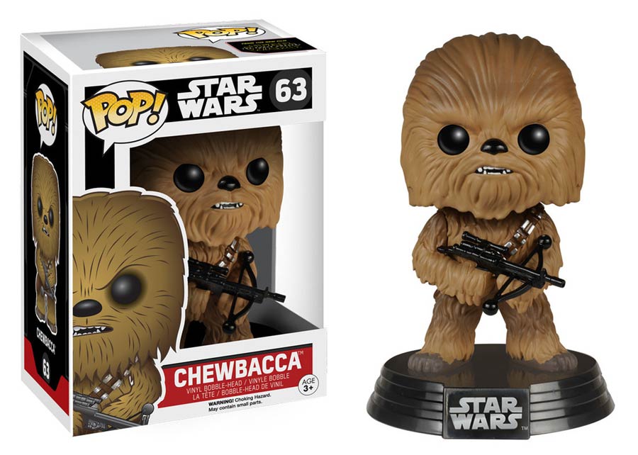 POP Star Wars 63 Star Wars Episode VII The Force Awakens Chewbacca Vinyl Bobble Head