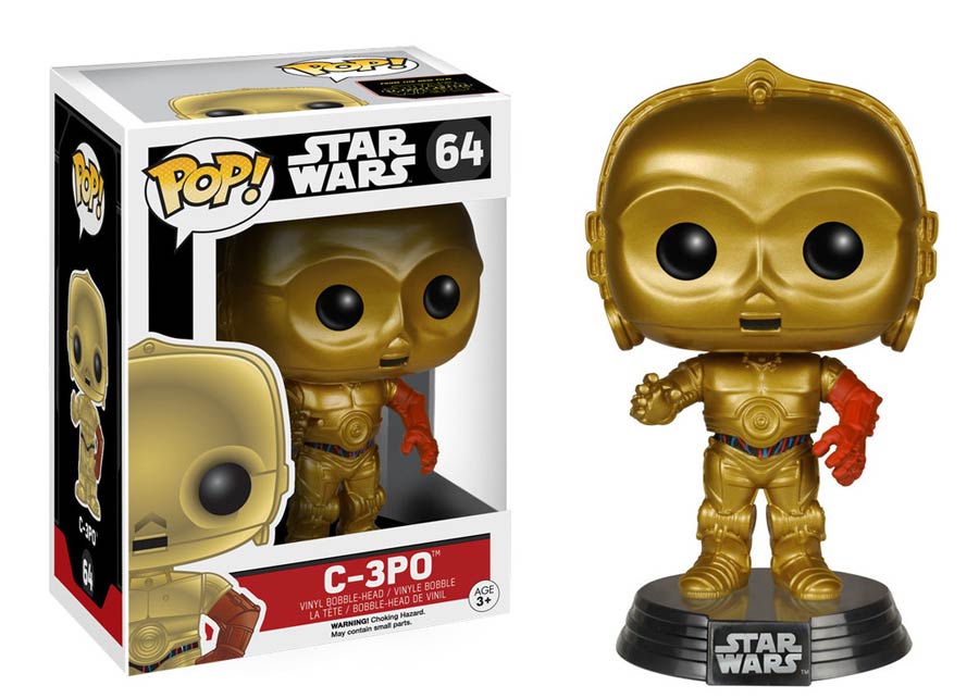 POP Star Wars 64 Star Wars Episode VII The Force Awakens C-3PO Vinyl Bobble Head
