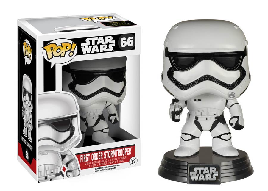 POP Star Wars 66 Star Wars Episode VII The Force Awakens First Order Stormtrooper Vinyl Bobble Head