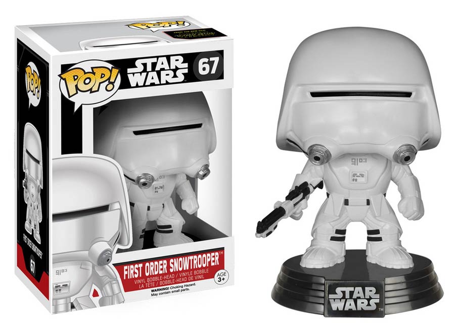 POP Star Wars 67 Star Wars Episode VII The Force Awakens First Order Snowtrooper Vinyl Bobble Head