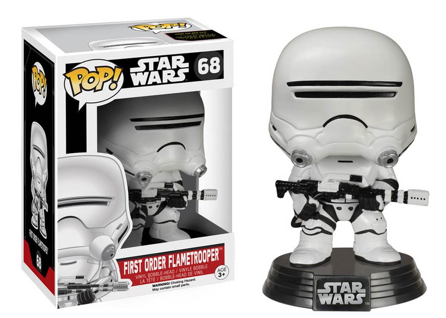 POP Star Wars 68 Star Wars Episode VII The Force Awakens First Order Flametrooper Vinyl Bobble Head