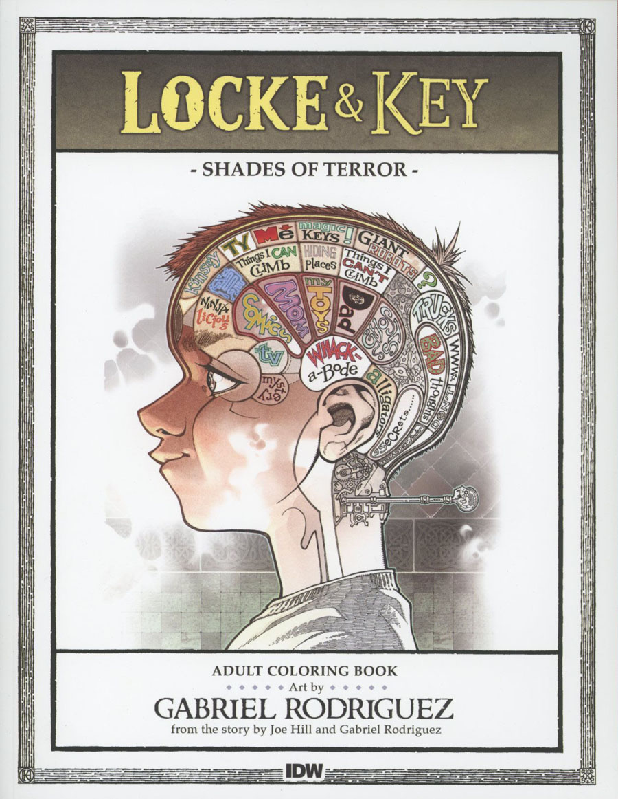 Locke & Key Shades Of Terror Adult Coloring Book TP