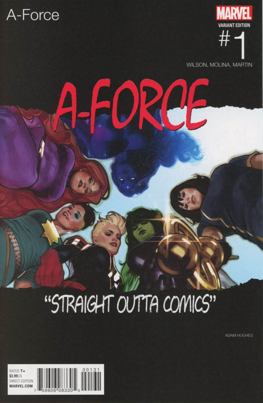 A-Force Vol 2 #1 Cover B Variant Adam Hughes Marvel Hip-Hop Cover