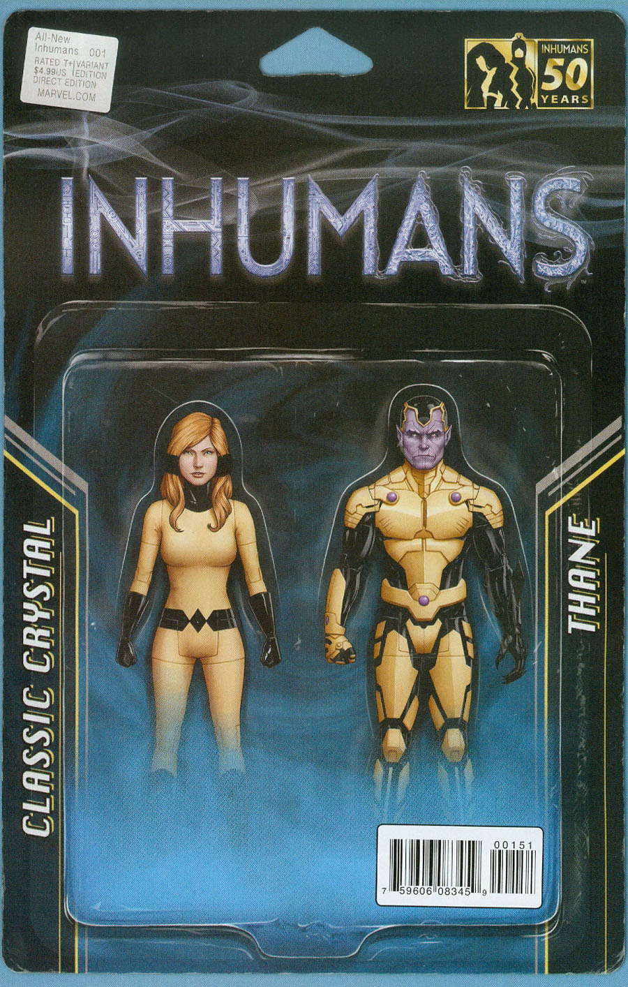 All-New Inhumans #1 Cover C Variant John Tyler Christopher Action Figure Two-Pack Cover