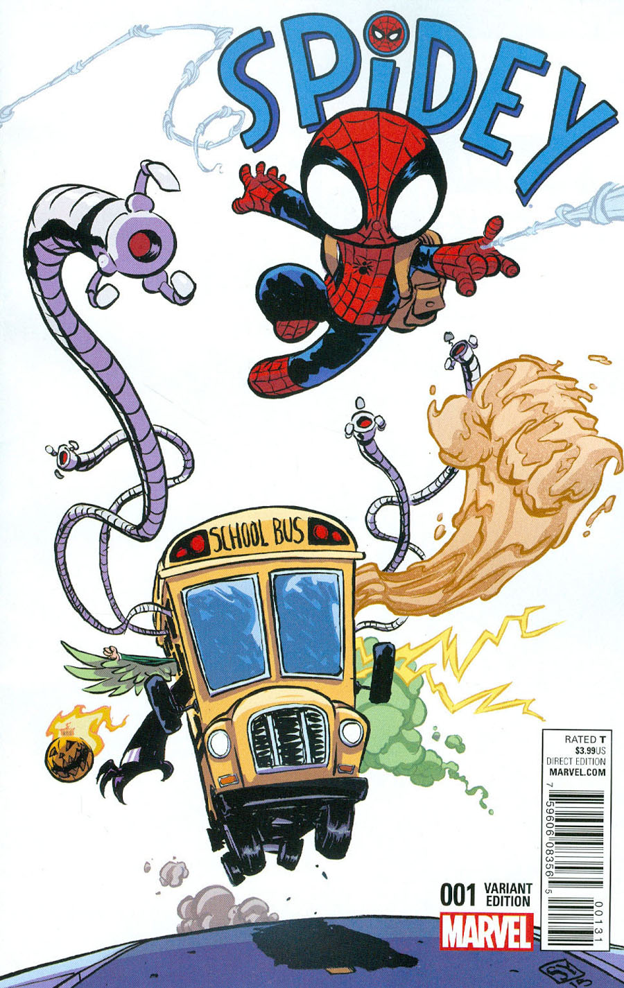 Spidey #1 Cover C Variant Skottie Young Baby Cover