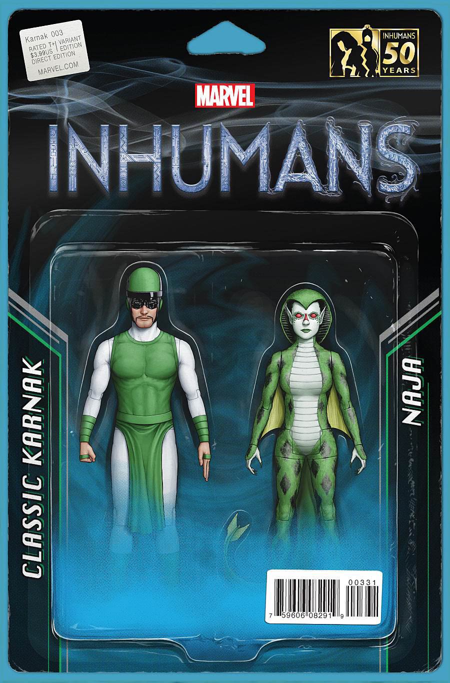 Karnak #3 Cover B Variant John Tyler Christopher Action Figure Two-Pack Cover