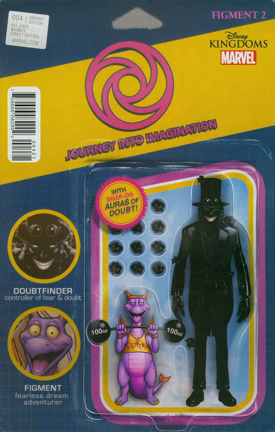 Disney Kingdoms Figment 2 #4 Cover B Variant John Tyler Christopher Action Figure Cover