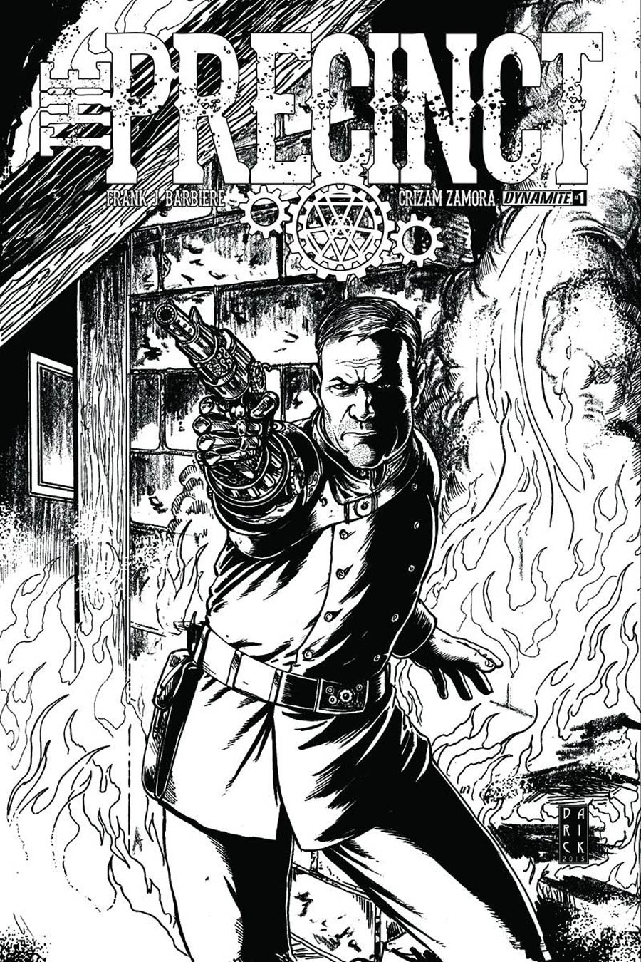 Precinct #1 Cover D Incentive Darick Robertson Black & White Cover