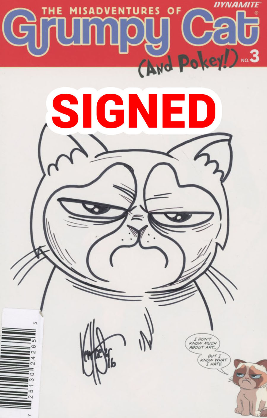 Grumpy Cat #3 Cover F Ken Haeser Hand-Drawn Original Art Variant Cover