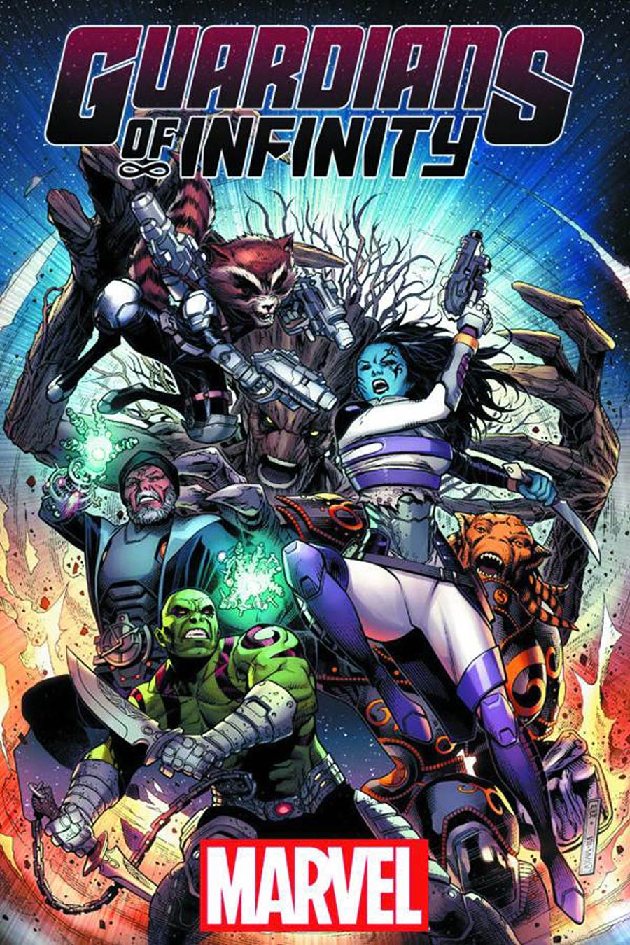Guardians Of Infinity #1 Cover E DF Signed By Keith Giffen
