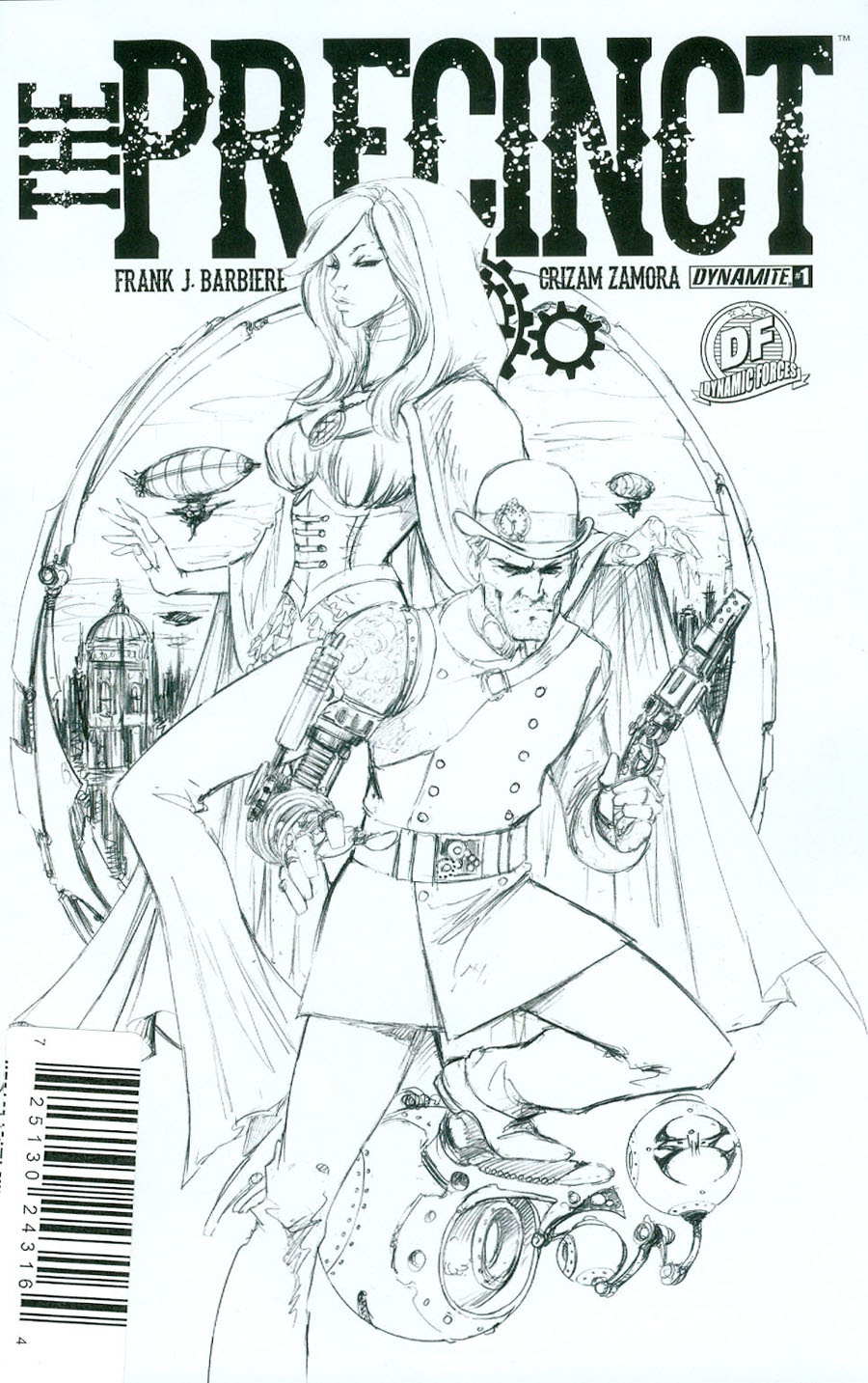 Precinct #1 Cover G DF Exclusive Joe Benitez Black & White Cover