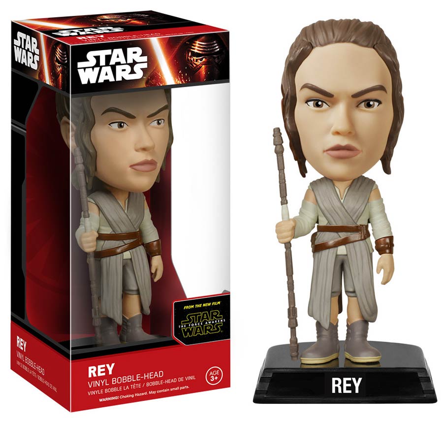 Star Wars Episode VII The Force Awakens Rey Wacky Wobbler