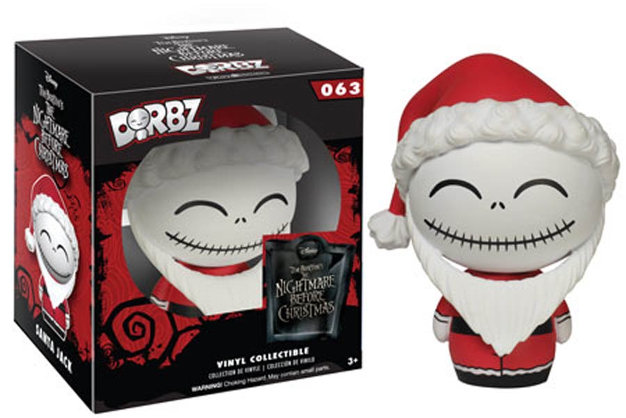 Dorbz 063 Nightmare Before Christmas Santa Jack Skellington Vinyl Figure