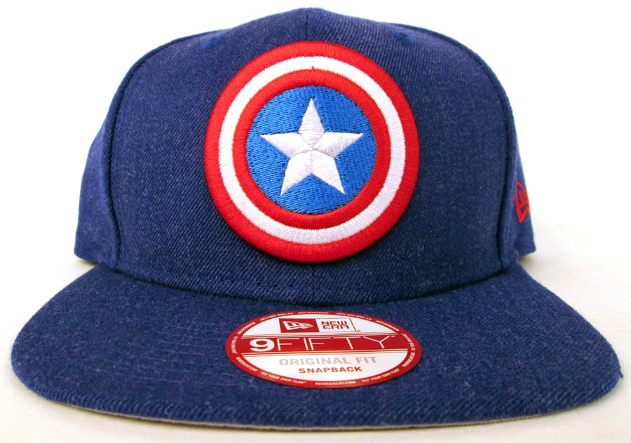 Captain America Hero Heather 950 Snapback Cap
