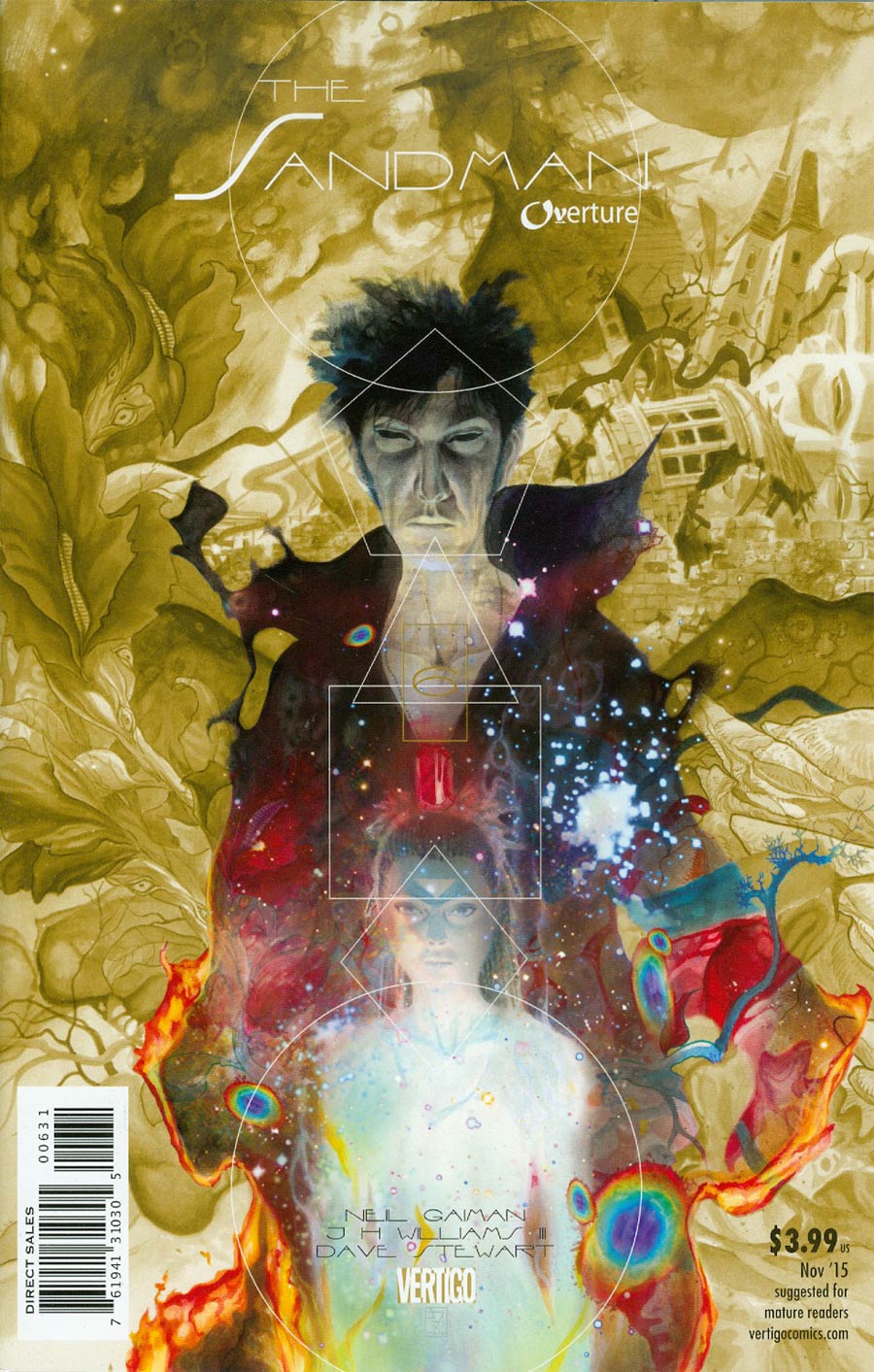 Sandman Overture #6 Cover E Incentive JH Williams III Special Ink Cover