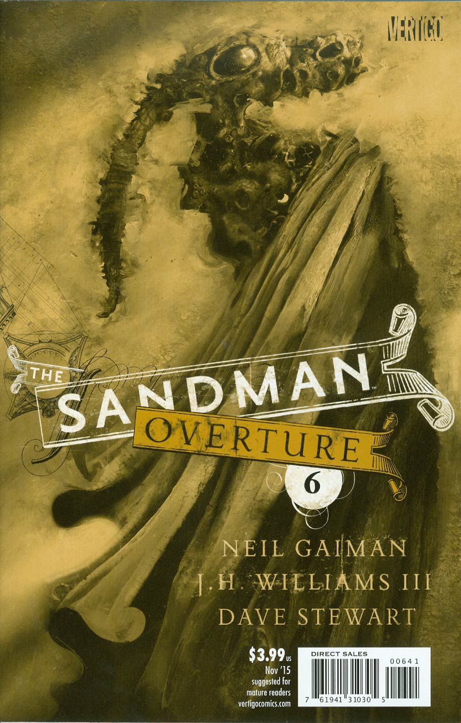 Sandman Overture #6 Cover F Incentive Dave McKean Special Ink Cover