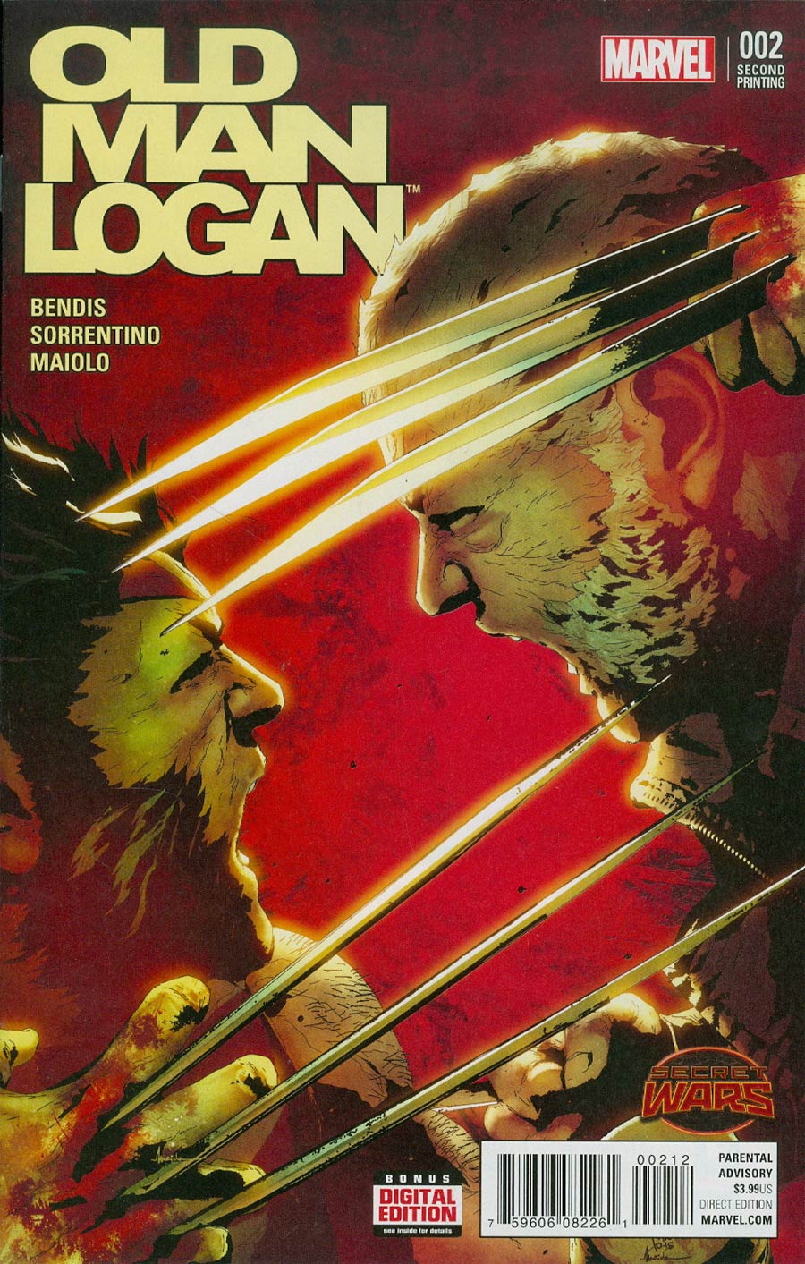 Old Man Logan #2 Cover D 2nd Ptg Andrea Sorrentino Variant Cover (Secret Wars Warzones Tie-In)