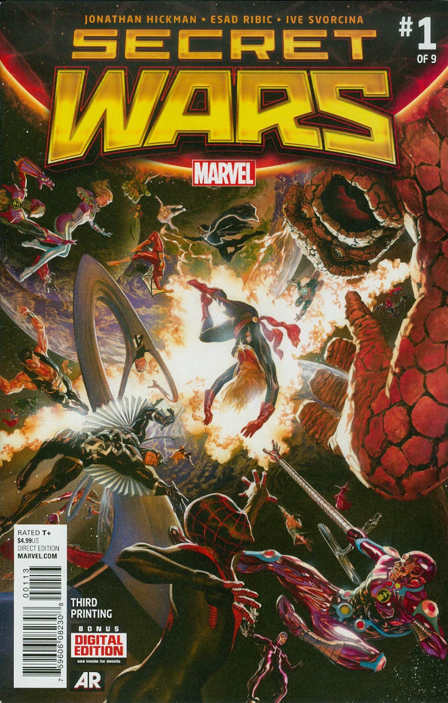 Secret Wars #1 Cover Z-I 3rd Ptg Alex Ross Variant Cover