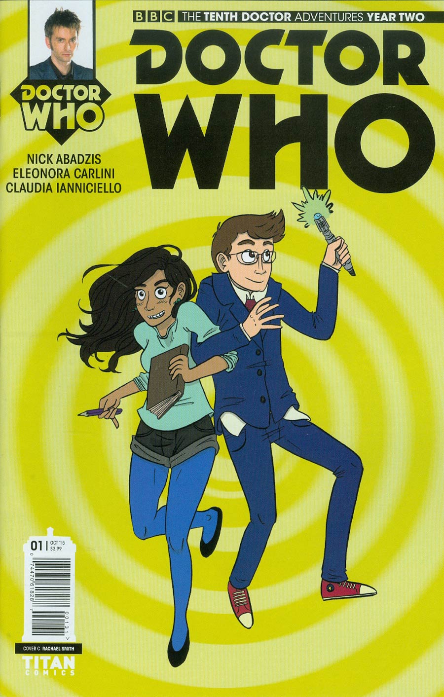 Doctor Who 10th Doctor Year Two #1 Cover E Incentive Rachael Smith Variant Cover