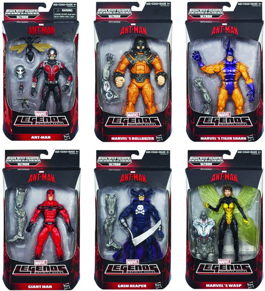 Ant-Man Infinite Legends 6-Inch Action Figure Assortment 201501 - Complete 6-Figure Set