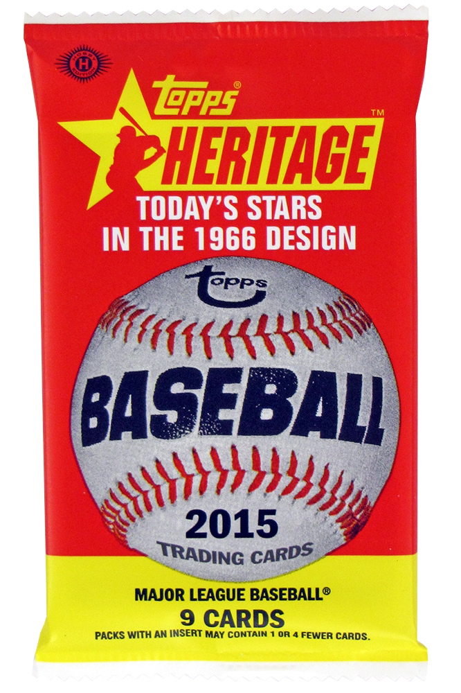 Topps 2015 Heritage Baseball High Number Trading Cards Pack