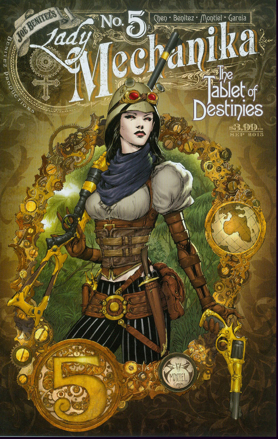 Lady Mechanika Tablet Of Destinies #5 Cover A Regular Joe Benitez Martin Montiel And Mike Garcia Cover