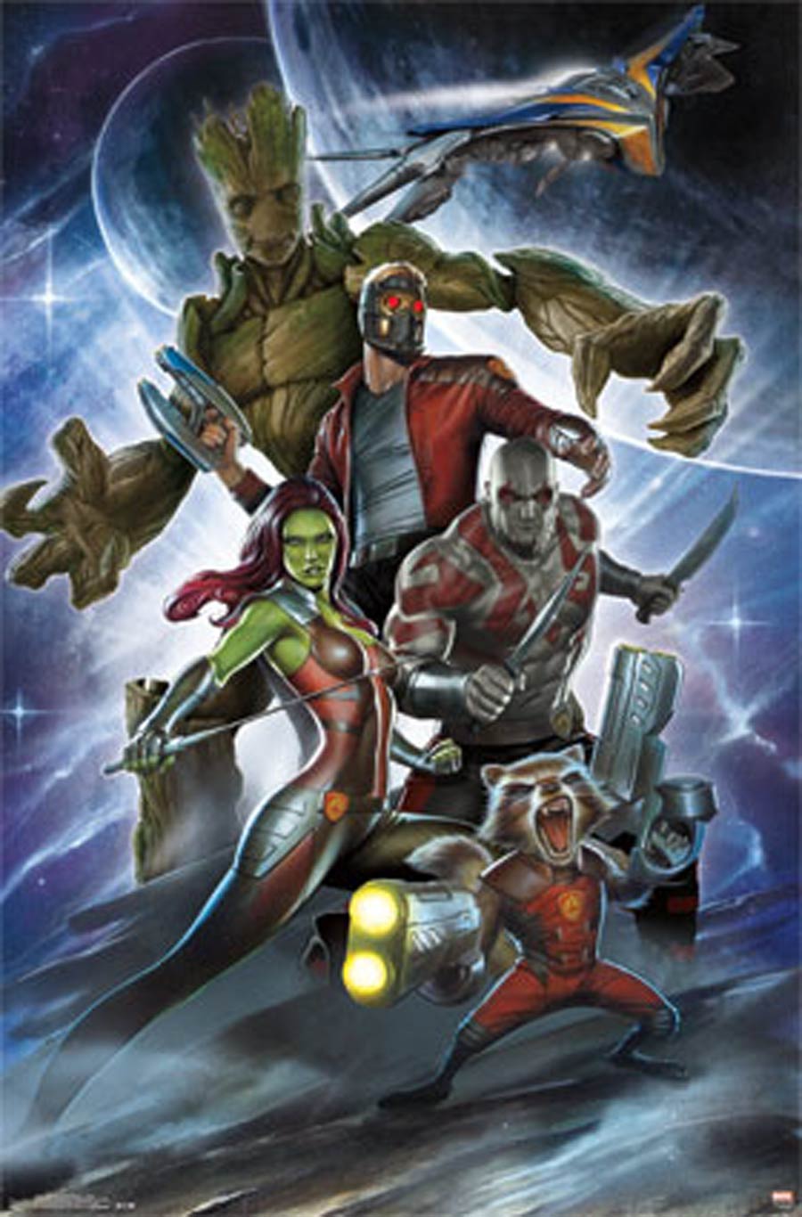 Guardians Of The Galaxy Attack Poster