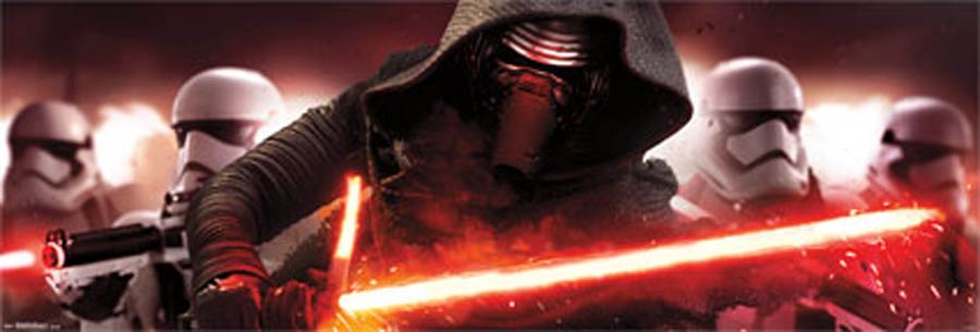 Star Wars Episode VII The Force Awakens 21x62-inch Door-Sized Poster - Attack