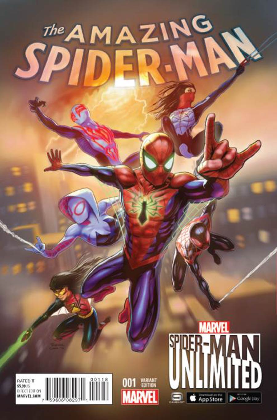 Amazing Spider-Man Vol 4 #1 Cover E Incentive Spider-Man Unlimited Game Variant Cover