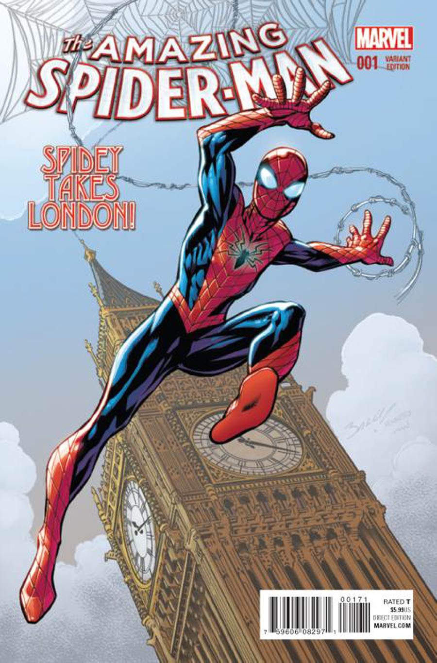Amazing Spider-Man Vol 4 #1 Cover H Incentive Mark Bagley Variant Cover
