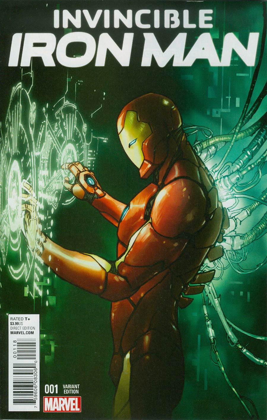 Invincible Iron Man Vol 2 #1 Cover J Variant Sara Pichelli Young Guns Cover