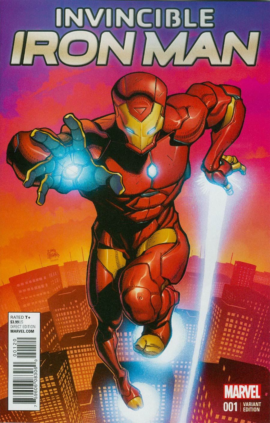 Invincible Iron Man Vol 2 #1 Cover L Variant Ryan Stegman Young Guns Cover