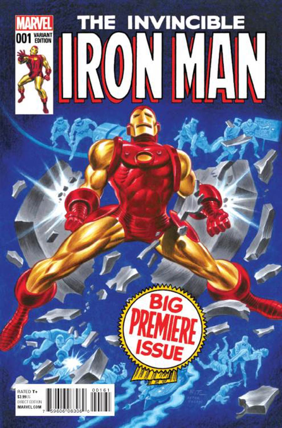 Invincible Iron Man Vol 2 #1 Cover P Incentive Bruce Timm Classic Variant Cover