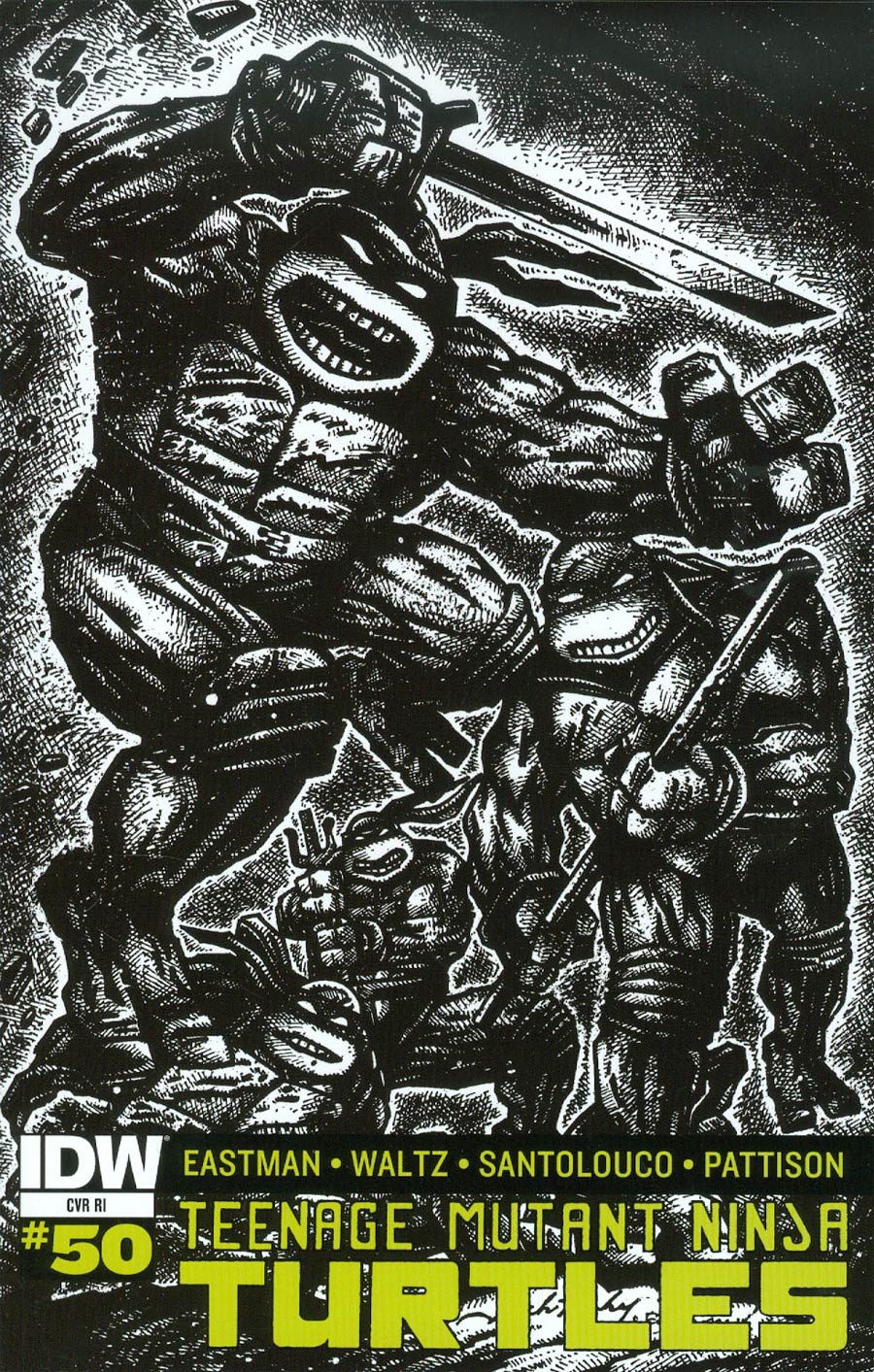 Teenage Mutant Ninja Turtles Vol 5 #50 Cover E Incentive Jack Kirby & Kevin Eastman Variant Cover