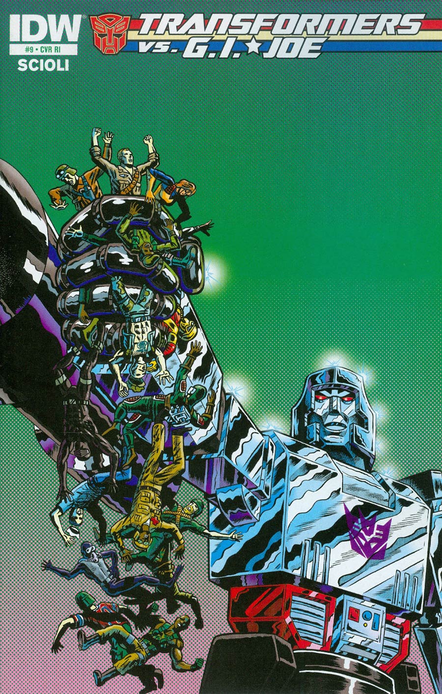 Transformers vs GI Joe #9 Cover C Incentive Ben Marra Variant Cover