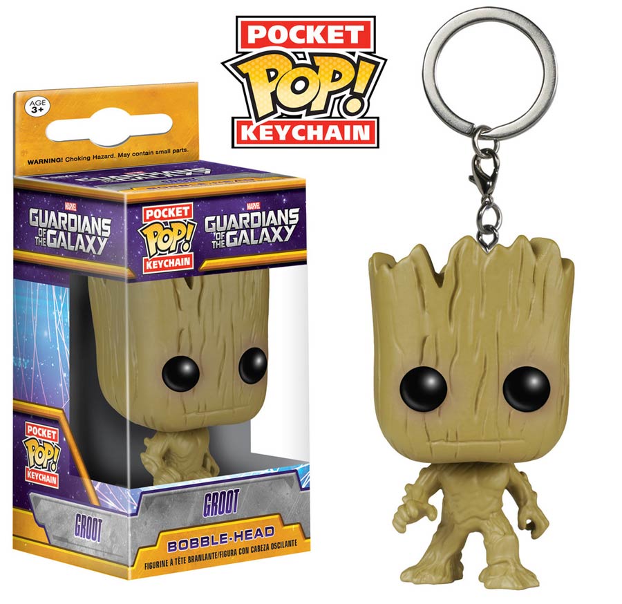 POP Guardians Of The Galaxy Groot Vinyl Figure Pocket Keychain